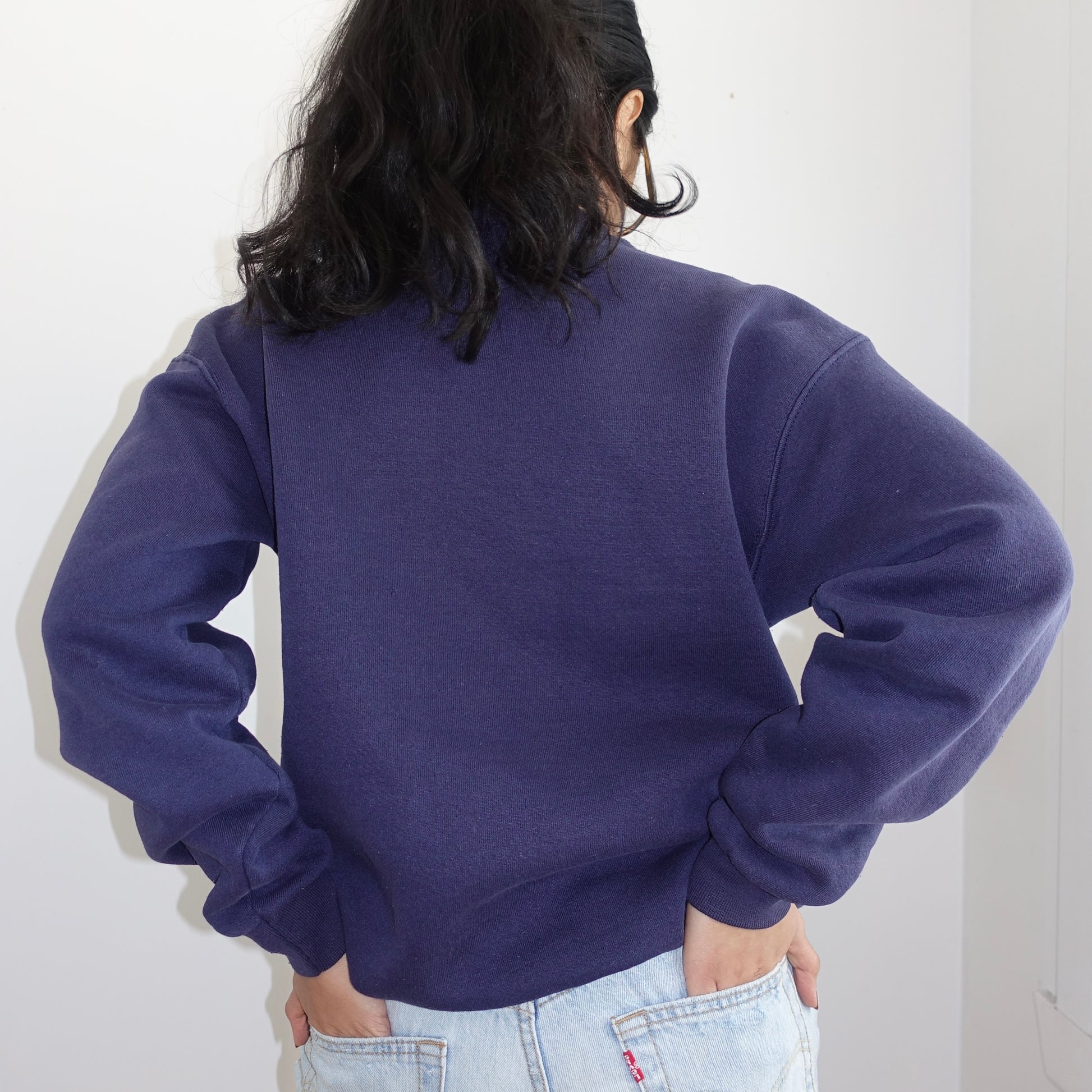 Navy Crew Neck Sweatshirt - Zoehify