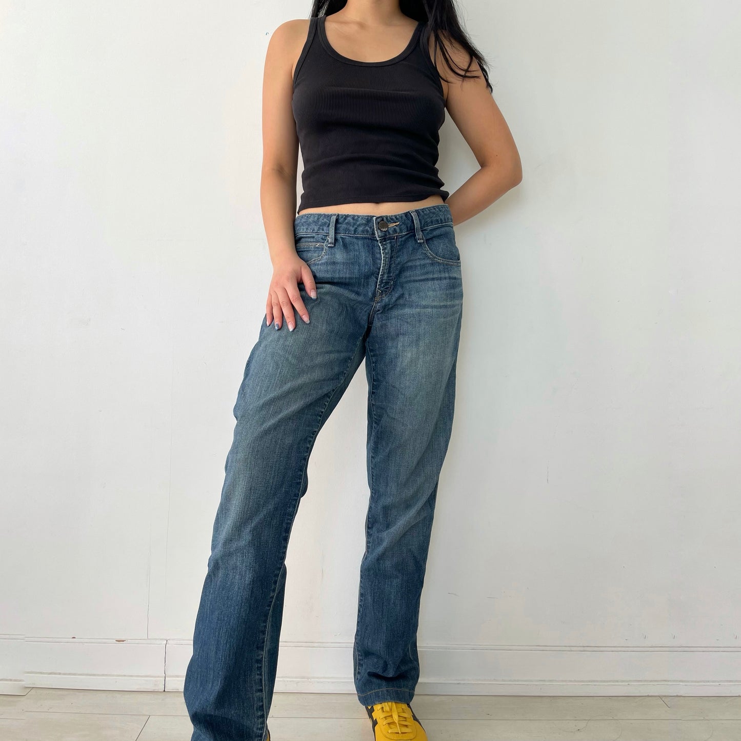 Gap Medium Wash Real Straight Jeans - W34/Large