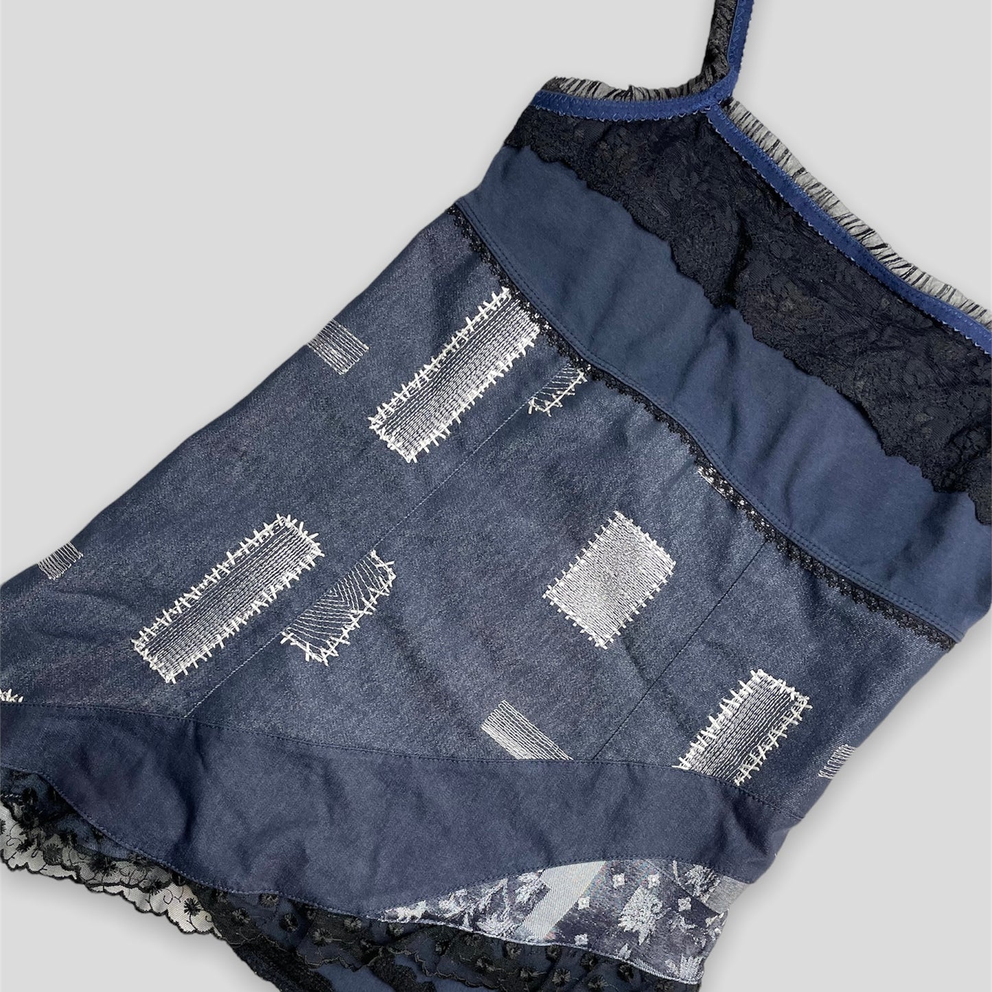 Denim Patchwork Tank - Zoehify