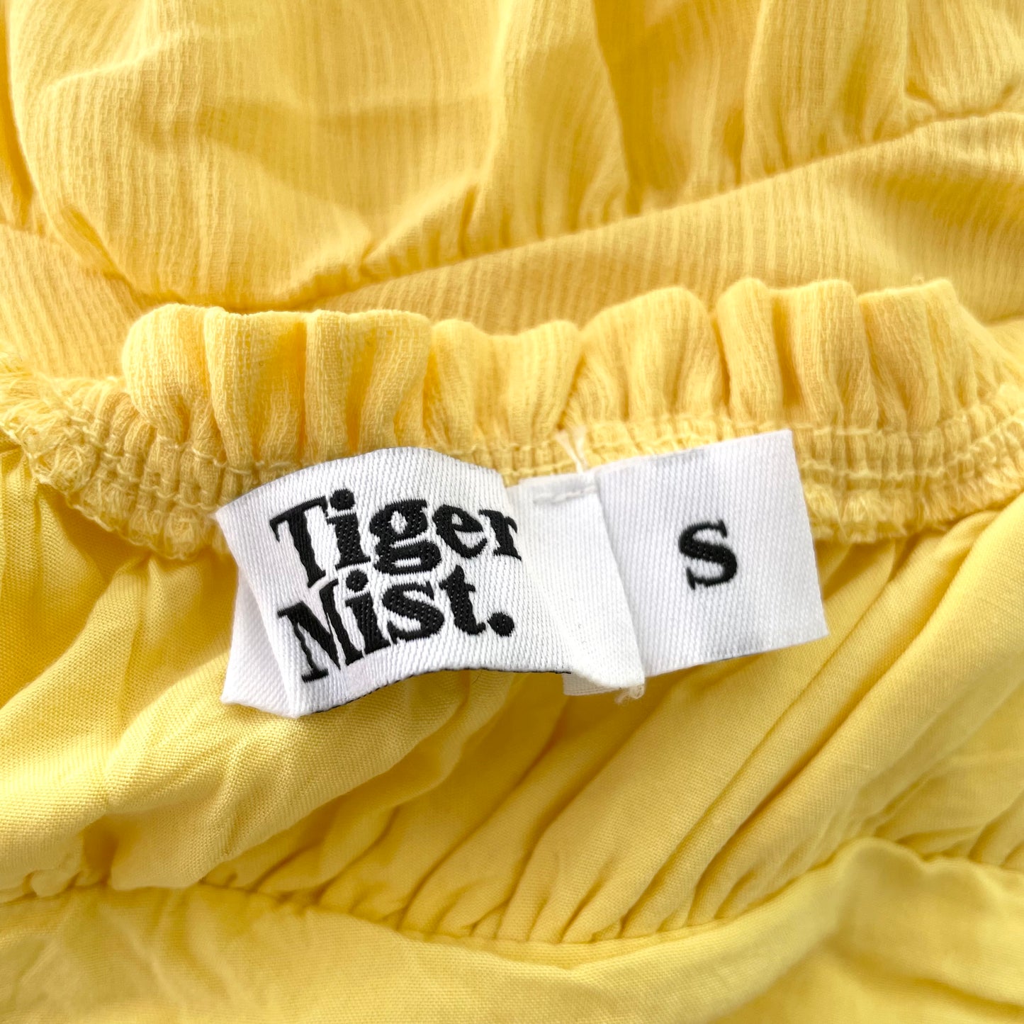Yellow Tiger Mist Off Shoulder Dress - Zoehify