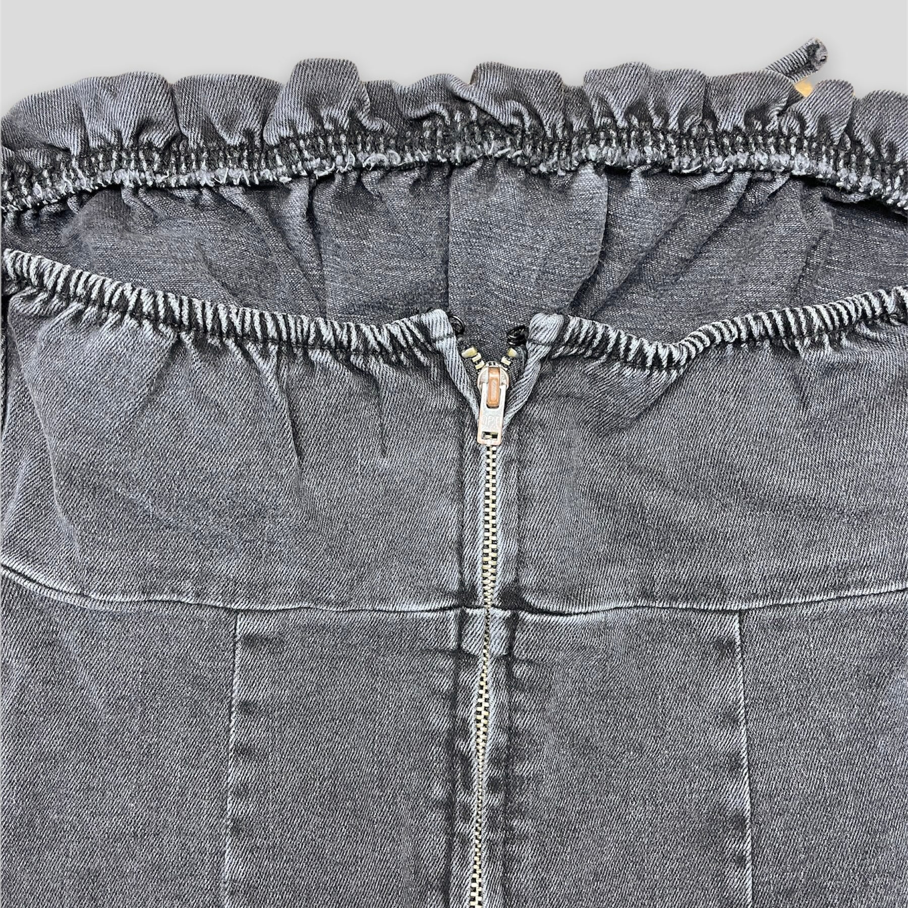 Black Denim Mini Dress - Zoehify