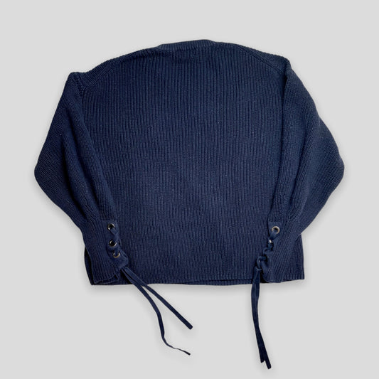 Polo Ralph Lauren Navy Knit Jumper - Zoehify