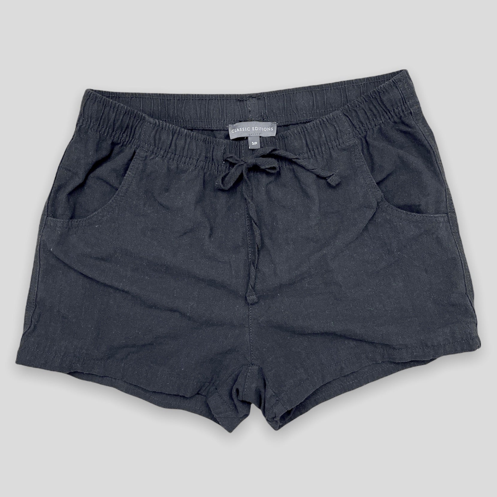Black Linen Shorts - Zoehify