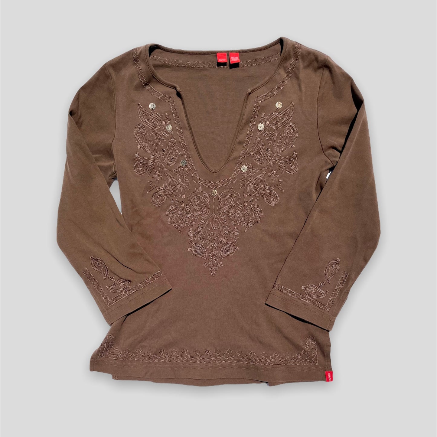 Brown Long Sleeved Tee - Zoehify