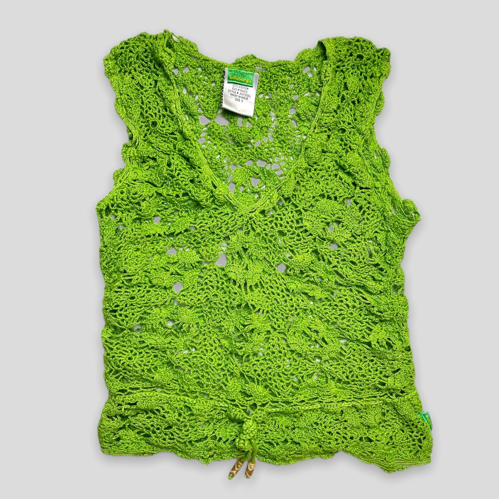 Green Billabong Crochet Top - Zoehify