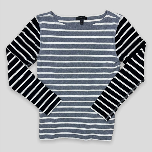 Striped Boat Neck Tee - Zoehify