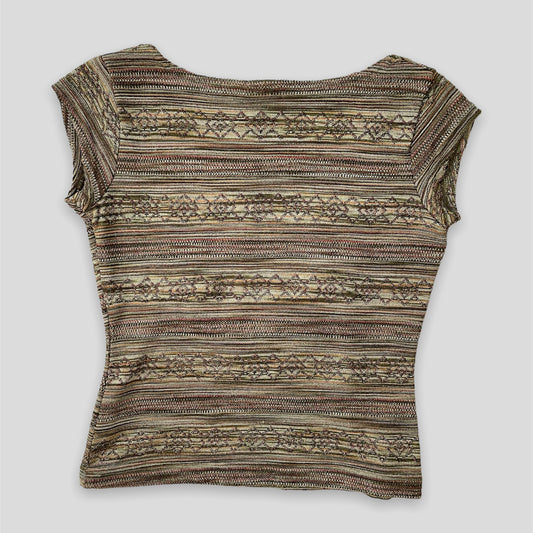 Vintage 90s Knitted Tee - Zoehify