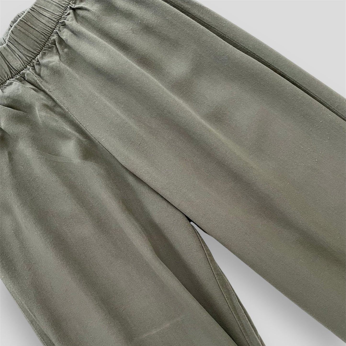 Army Green Flowy Pants - X-Small