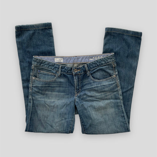 Gap Medium Wash Real Straight Jeans - W34/Large