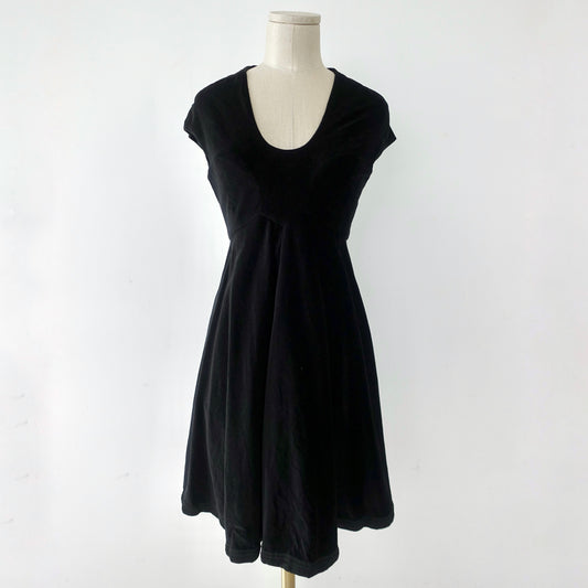 Jill Stuart Collection Black Velvet Silk Lined Dress - X-Small