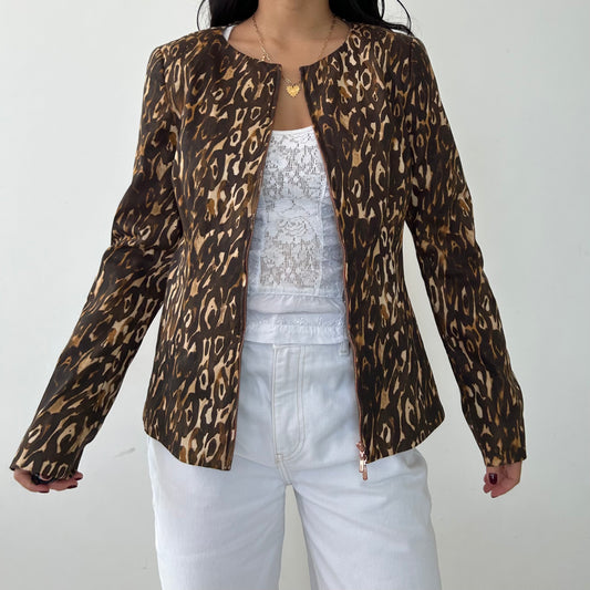 Escada Sport Leopard Print Evening Jacket - Small