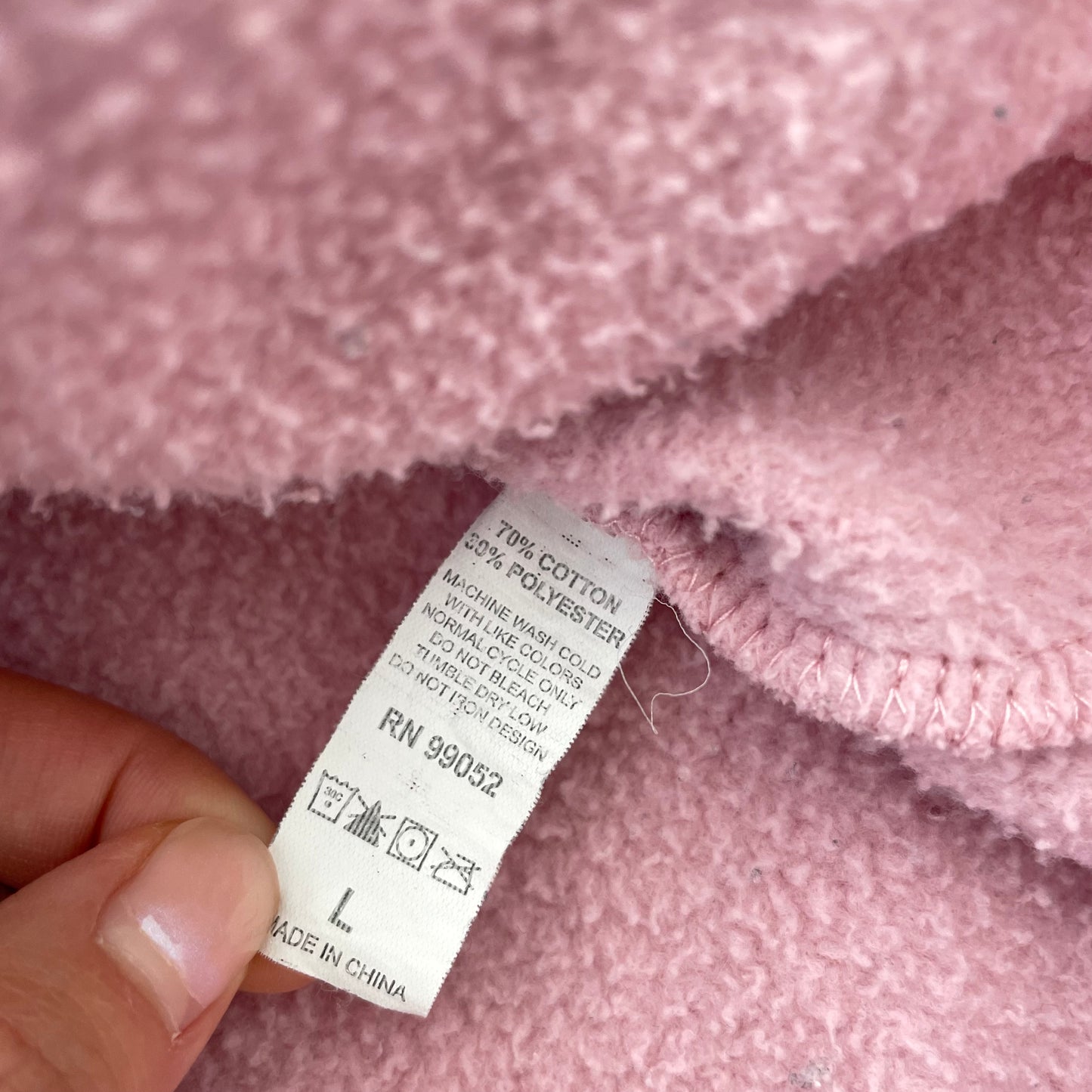 Glossier Pink Hoodie - Large