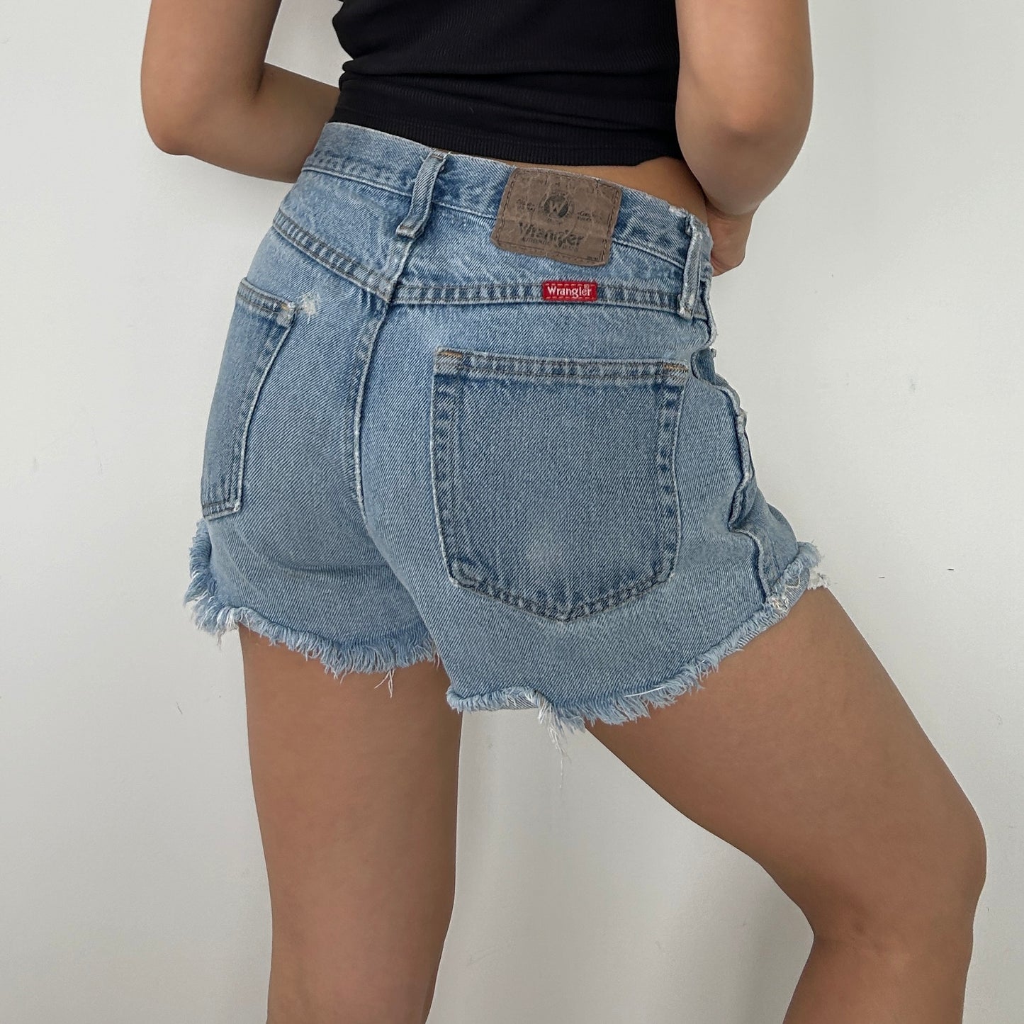 Wrangler Reworked Blue Denim Shorts - W30