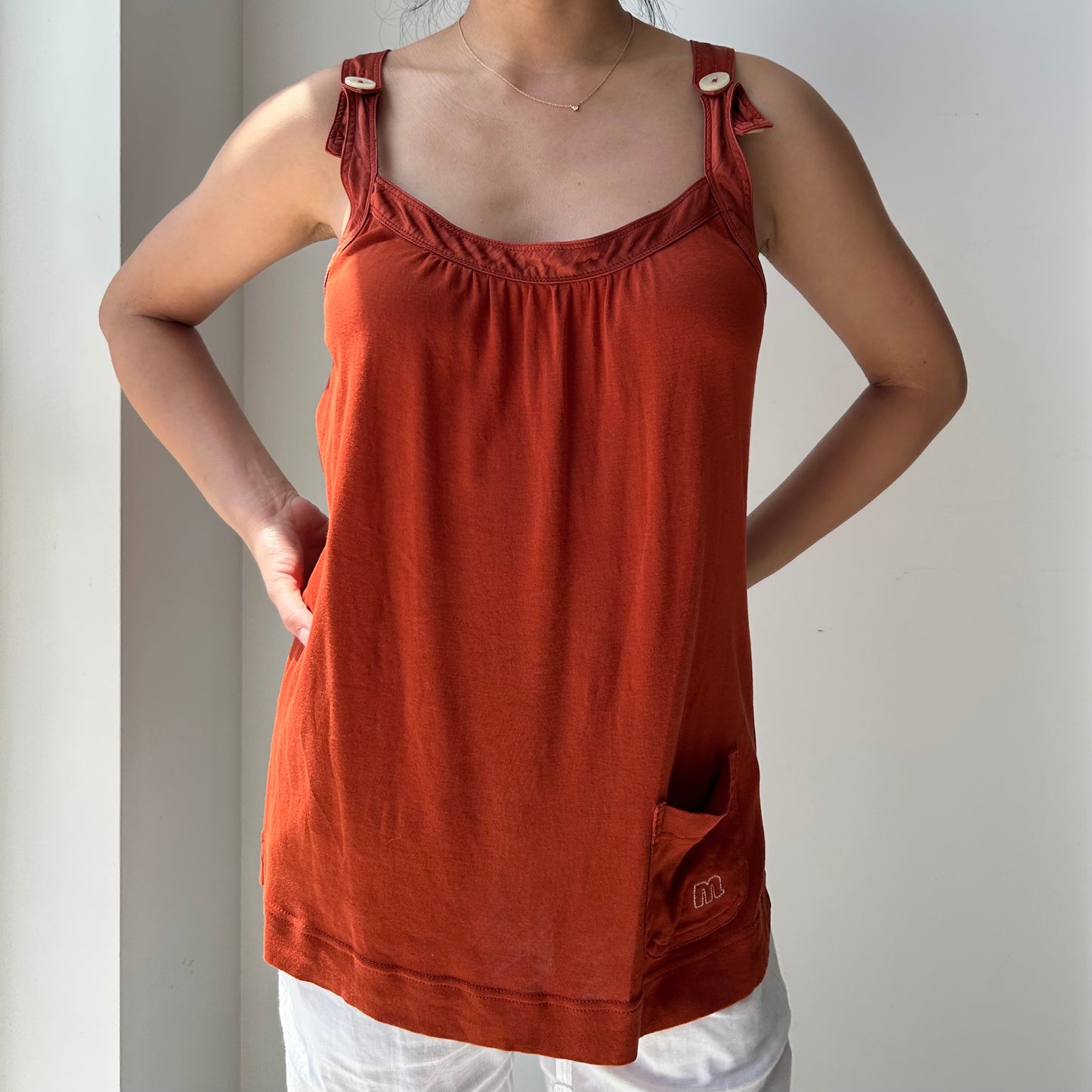 Marc by Marc Jacobs Burnt Orange Tank Top - Medium