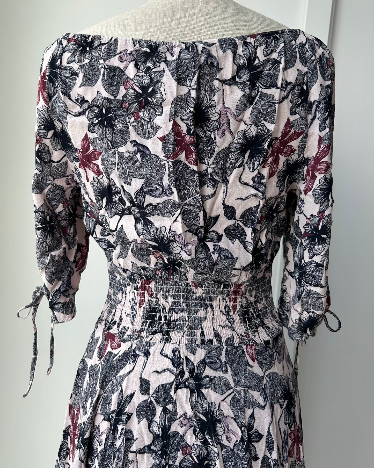 Maje Floral Print Handkerchief Dress - Small