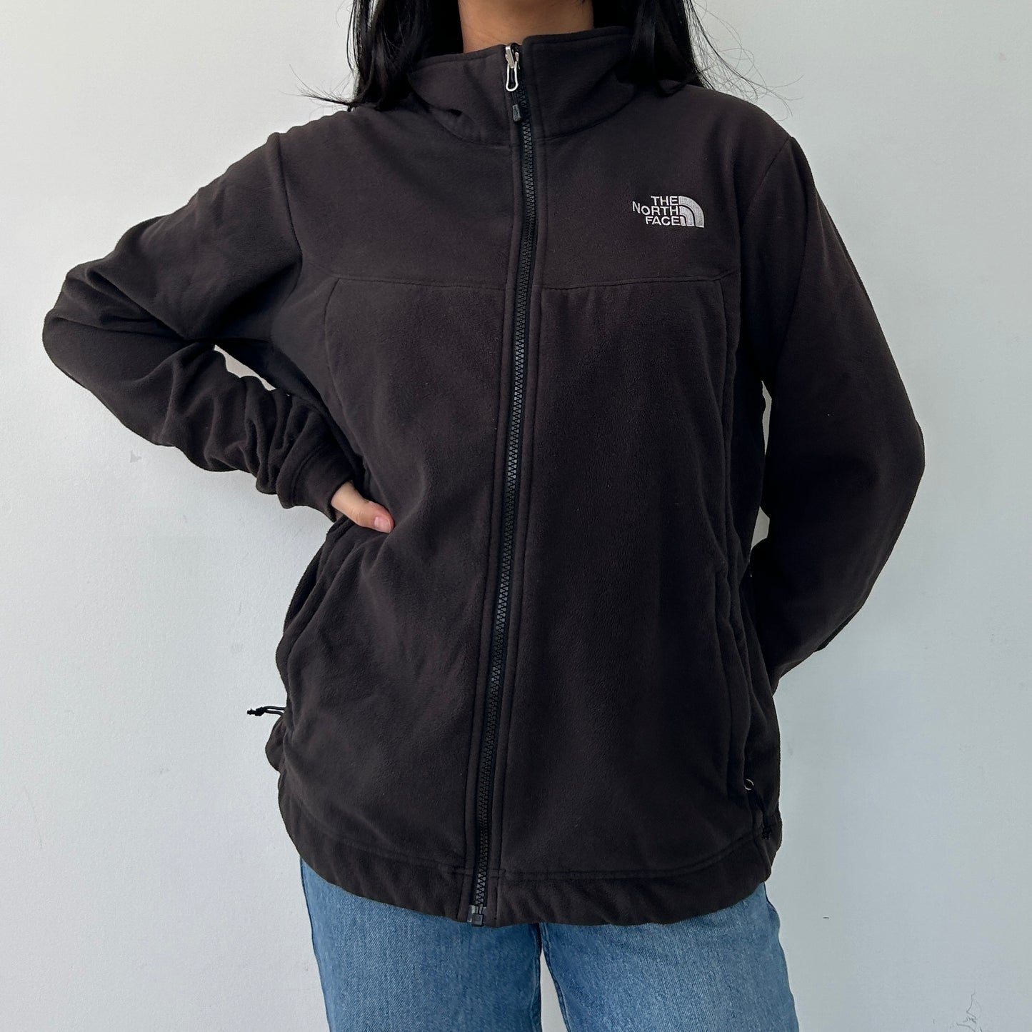 The North Face Black Women's Zip-Up Fleece Jacket - Large