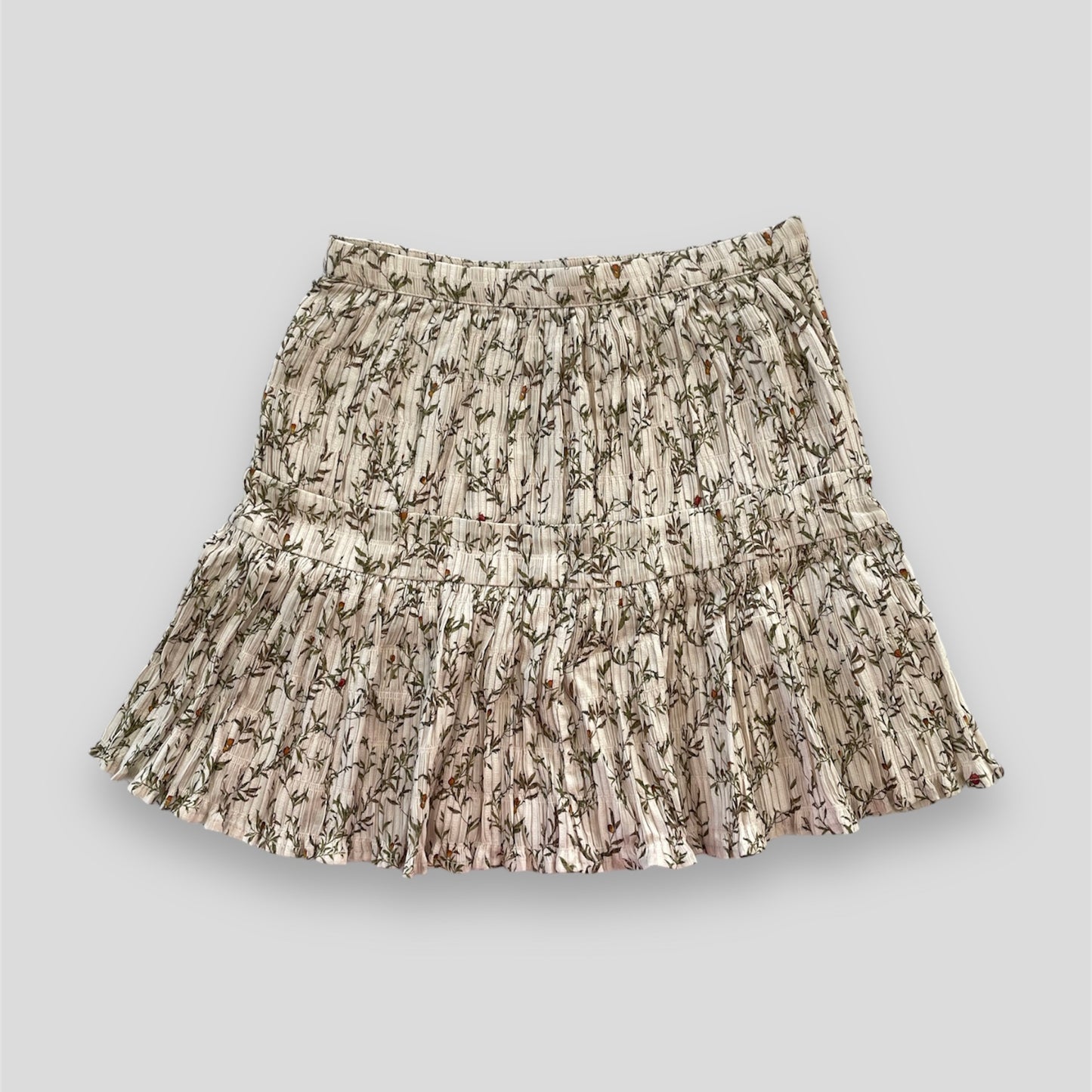 BNWT SIR. The Label Cream Crinkle Finish Mini Skirt - X-Small