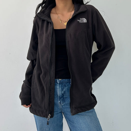 The North Face Black Women's Zip-Up Fleece Jacket - Large