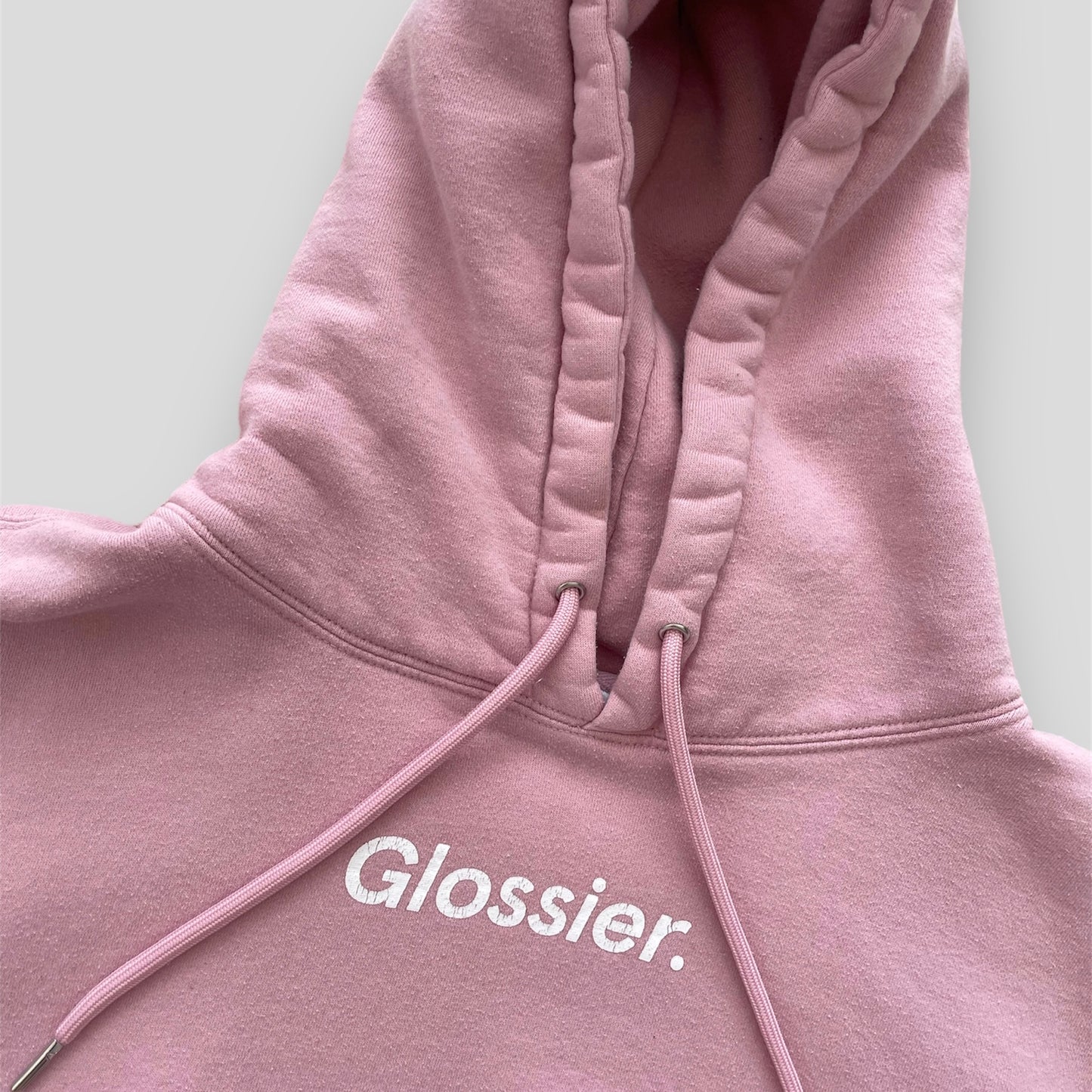 Glossier Pink Hoodie - Large