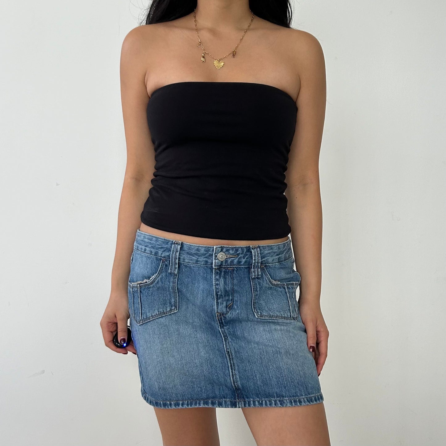 Levi's Jeans Classic Blue Mini Denim Skirt - Medium