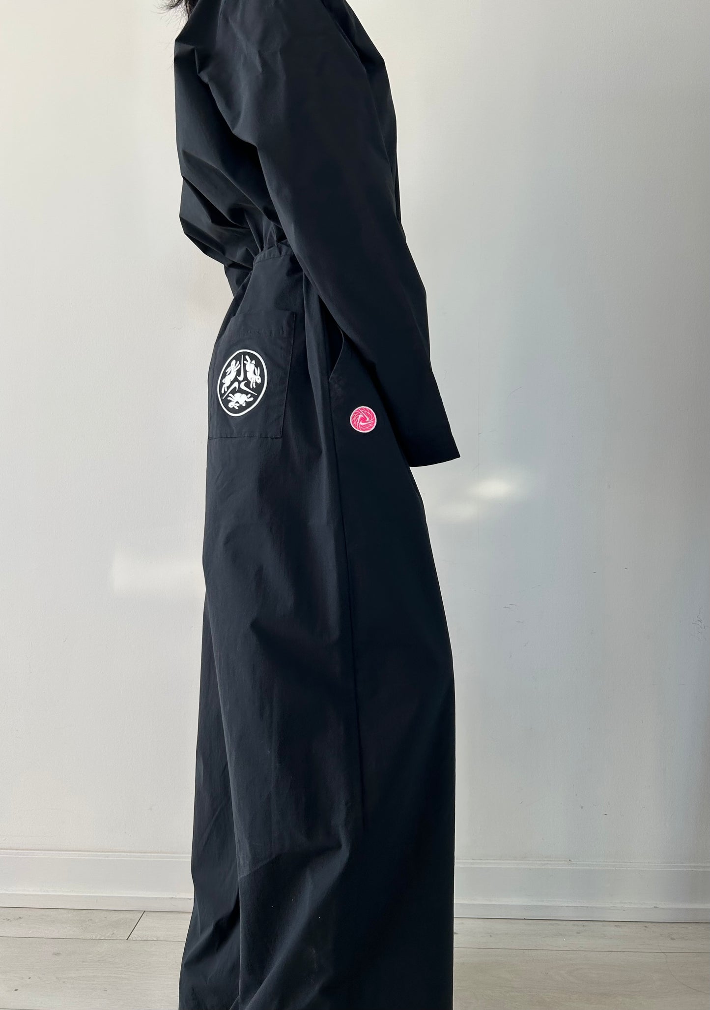Nike Black Logo Utility Jumpsuit - Medium
