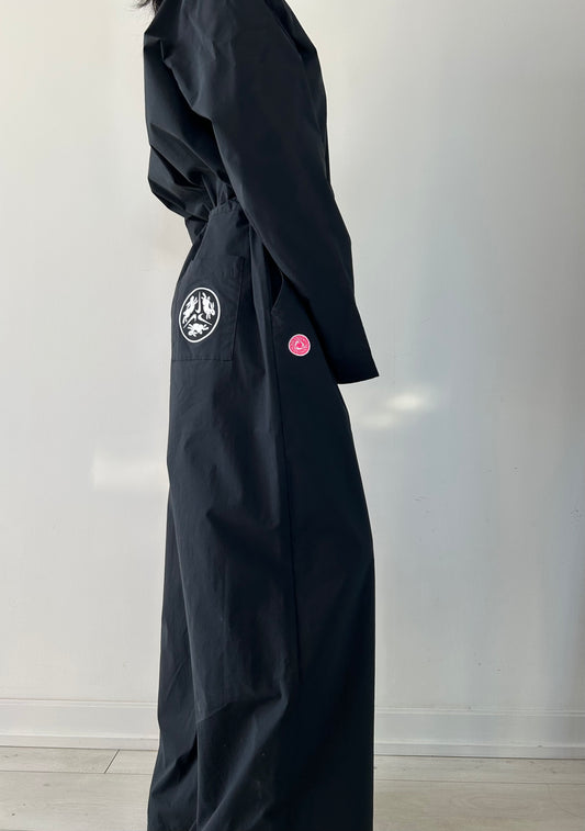 Nike Black Logo Utility Jumpsuit - Medium