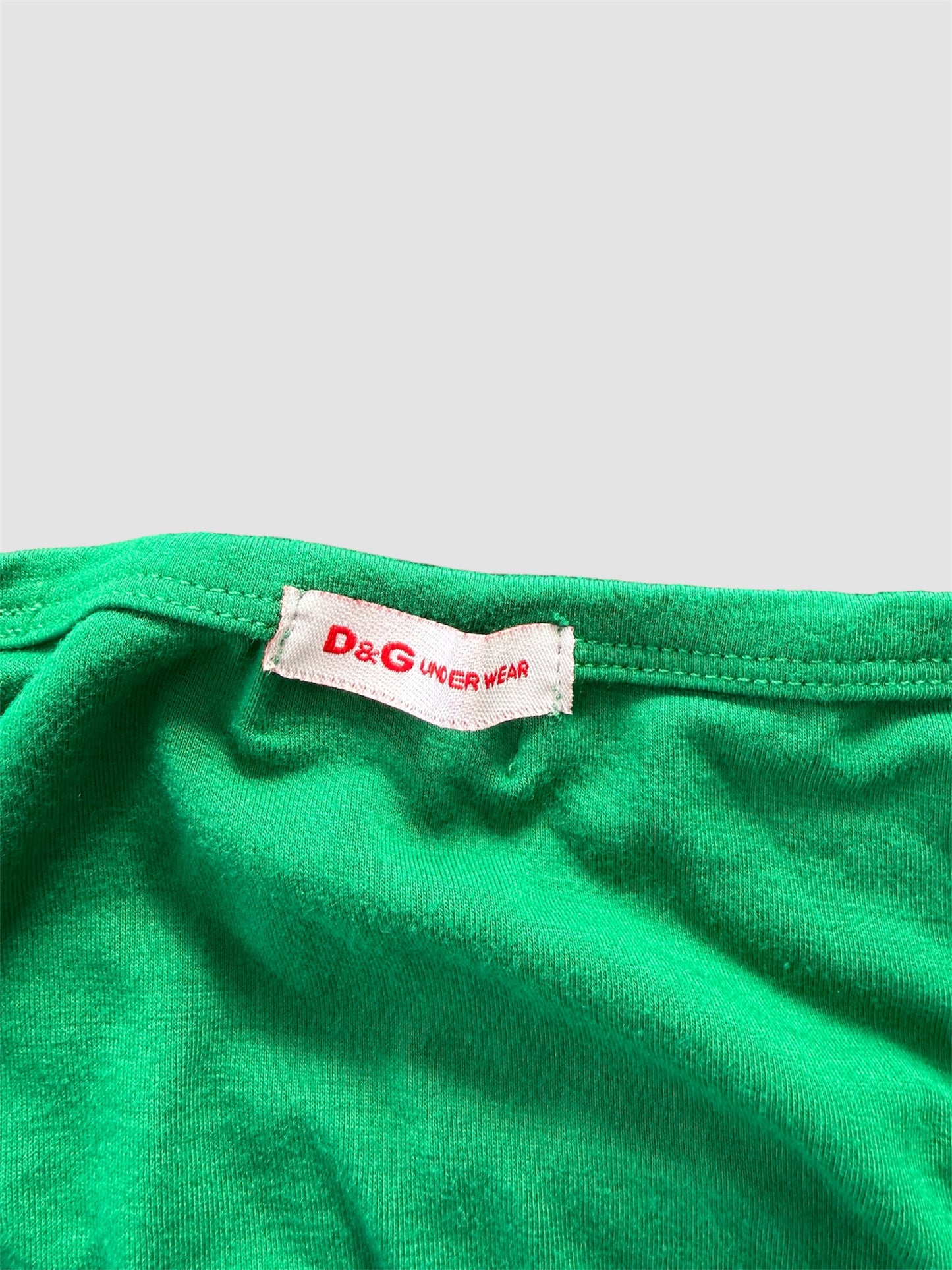 Early 2000s Dolce & Gabbana Green Long Sleeve Graphic Tee - X-Small