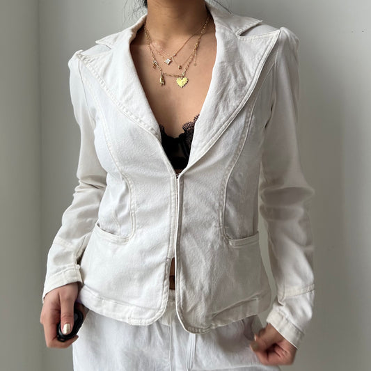 Off-White Denim Tailored Jacket - Small