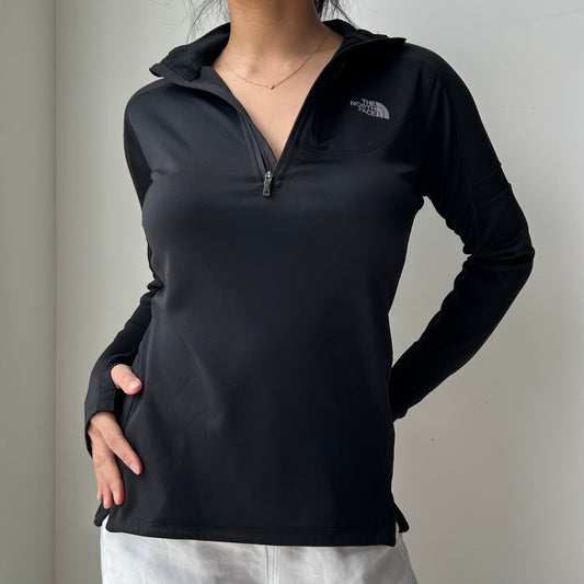 The North Face Black FlashDry Quarter Zip - Small