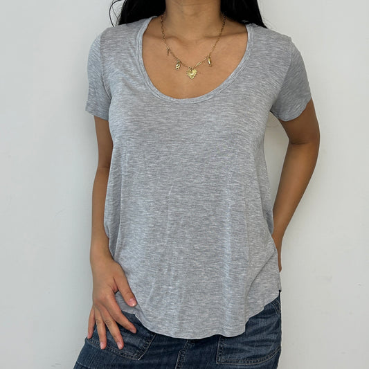 Wilfred Free by Aritzia Grey Scoop Neck Tee - X-Small