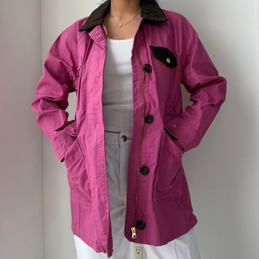 J. Crew Hot Pink Classic Field Jacket - X-Small