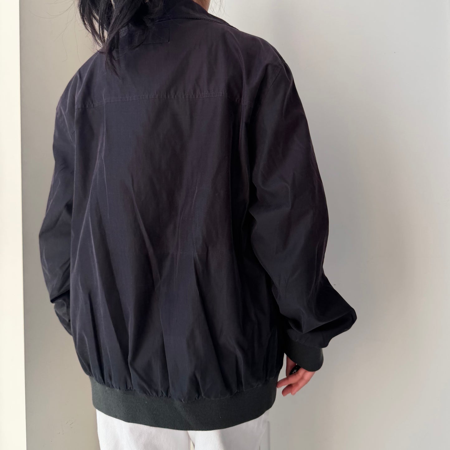 London Fog Black Harrington Jacket - Medium