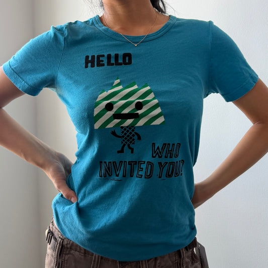 2000s Marc by Marc Jacobs Blue Graphic Tee - Small