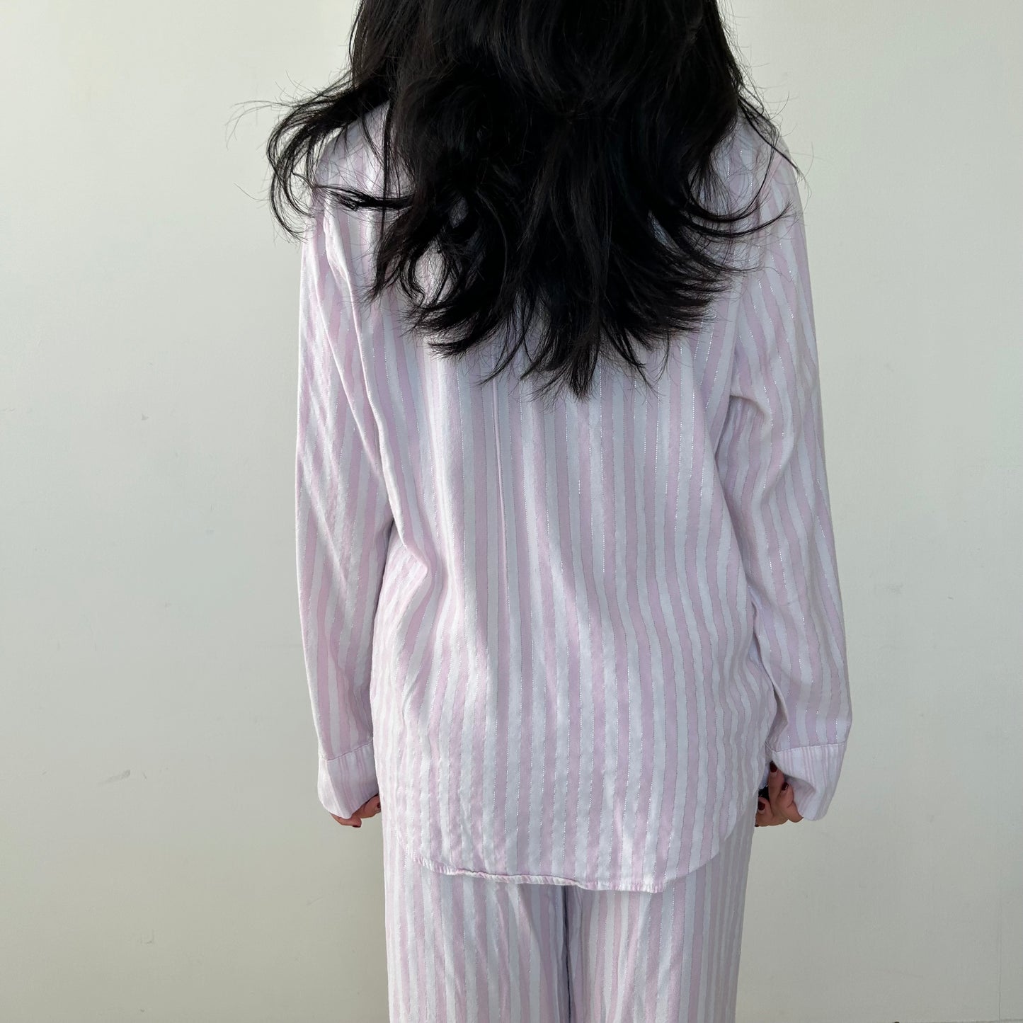 Victoria’s Secret Pink and White Striped Pyjama Set - Medium