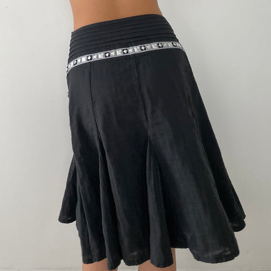 Black Flowy Skirt - Small/Medium