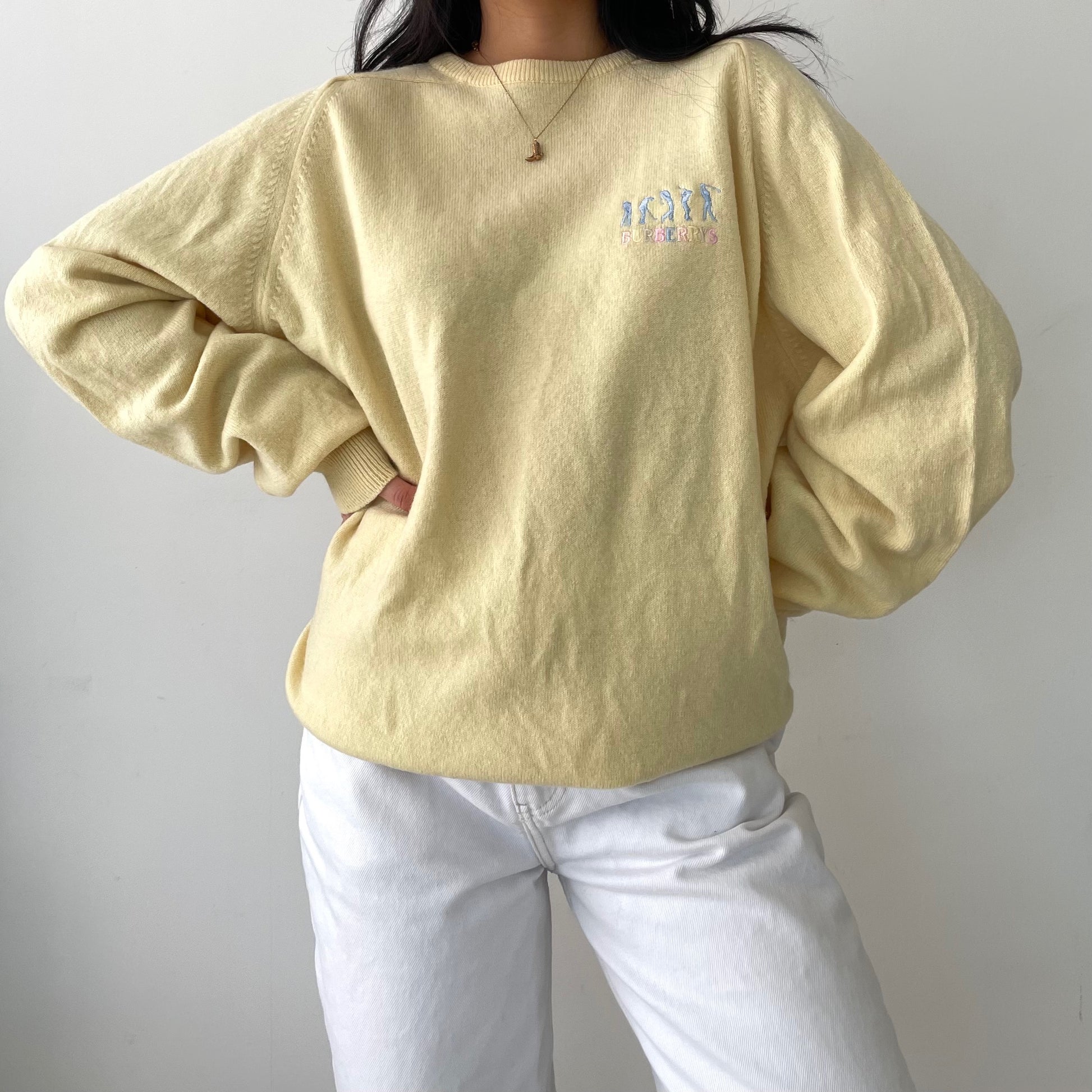 Butter yellow outlet sweater