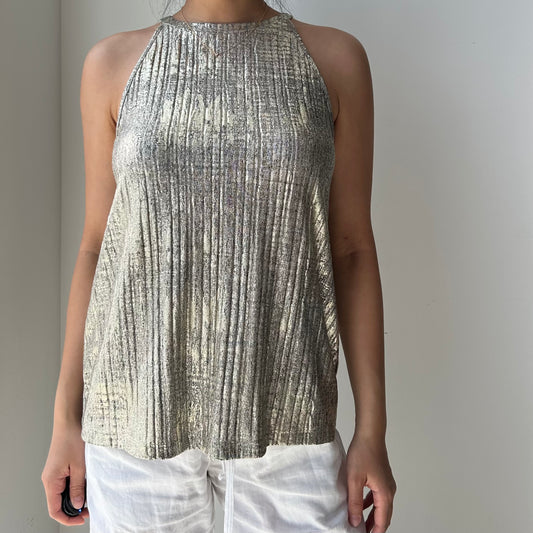 Moulinette Sœurs by Anthropologie Gold Tank Top - X-Small
