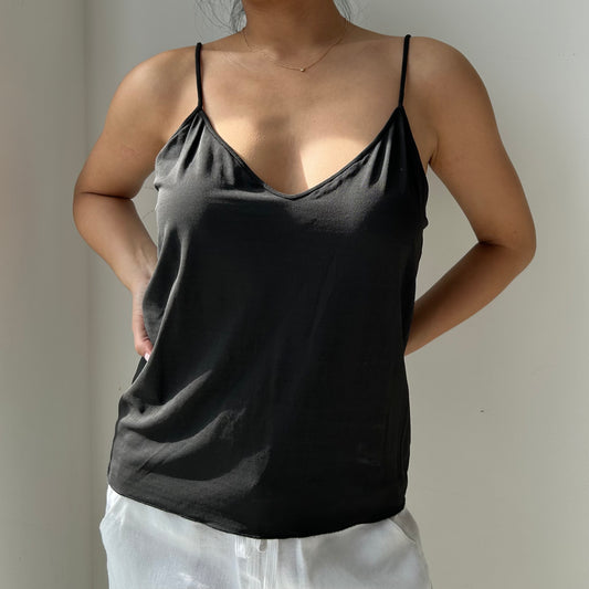 Giorgio Armani Dark Grey V-Neck Tank - Large
