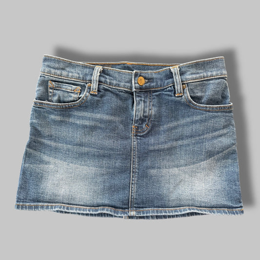 2014 Armani Exchange Washed Denim Mini Skirt - Small