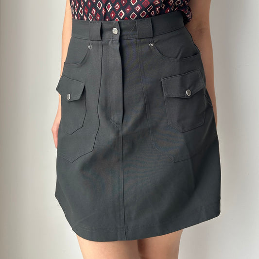 Cop Copine Grey Cargo Mini Skirt - X-Small