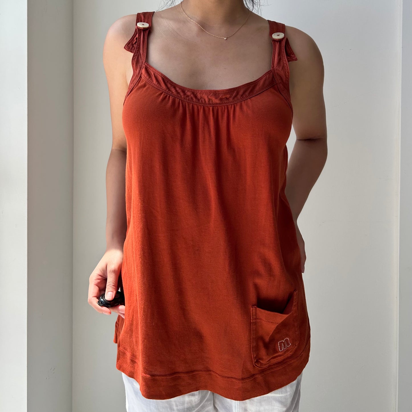 Marc by Marc Jacobs Burnt Orange Tank Top - Medium