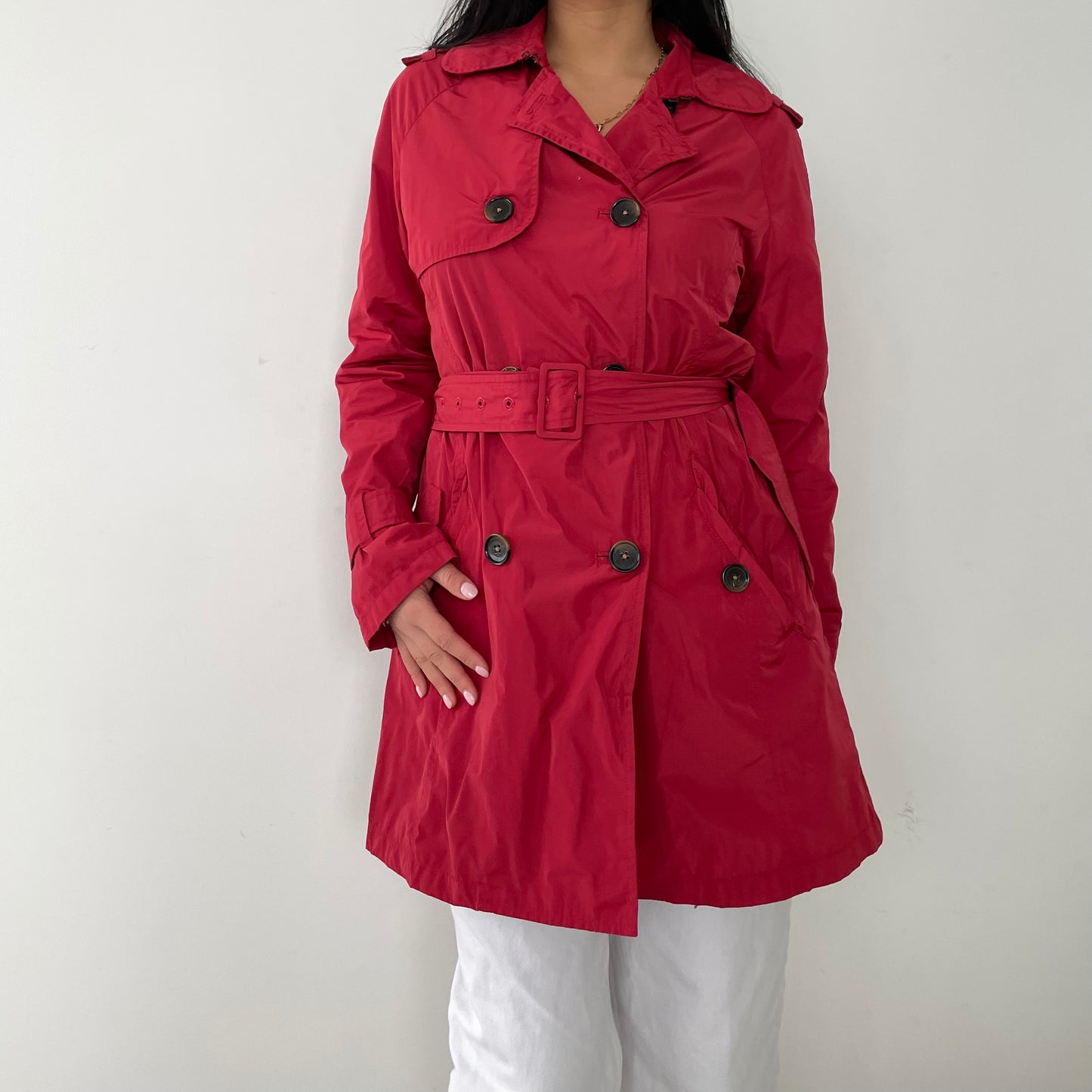 Tommy Hilfiger Red Trench - Medium