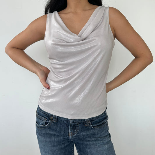 Vintage 90s Made in Canada Le Château Cowl Neck Top - Small