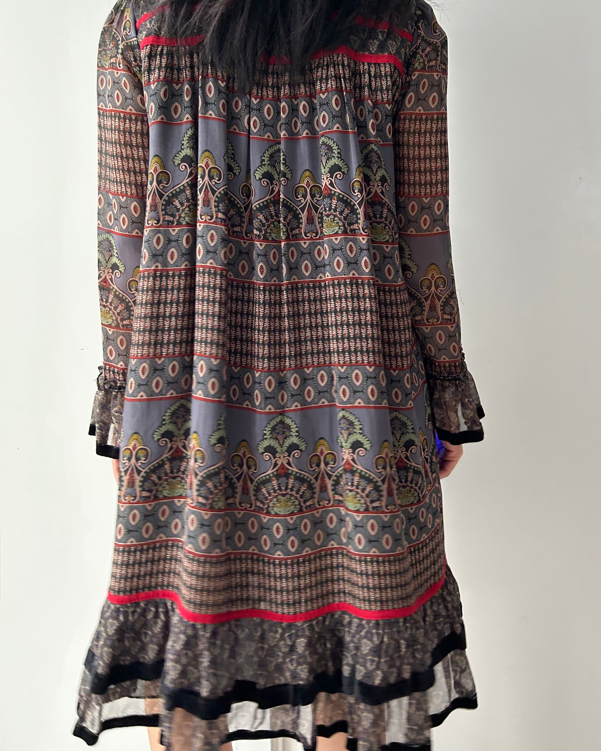 anna sui silk dress Anna Sui Original 100% Silk Dress