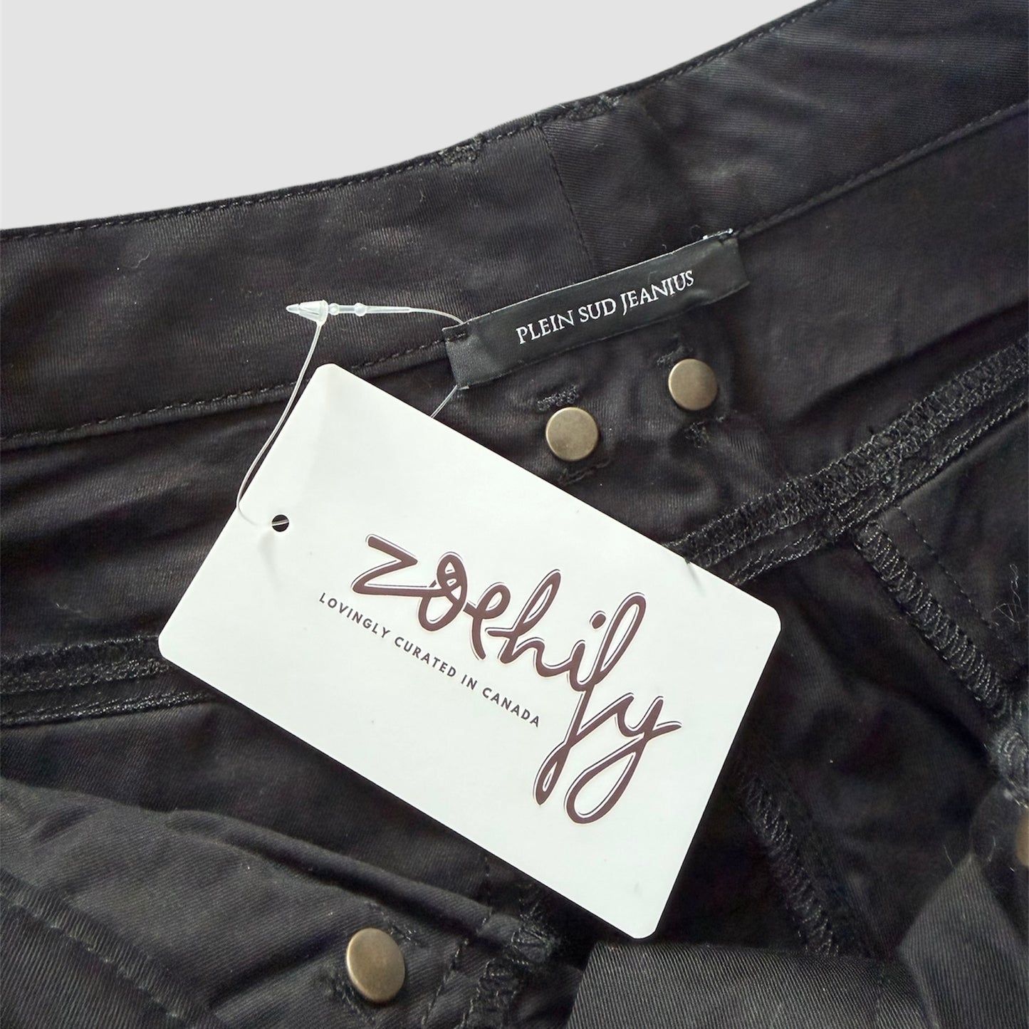 Plein Sud Jeanius Black Cargo Utility Pants - Medium