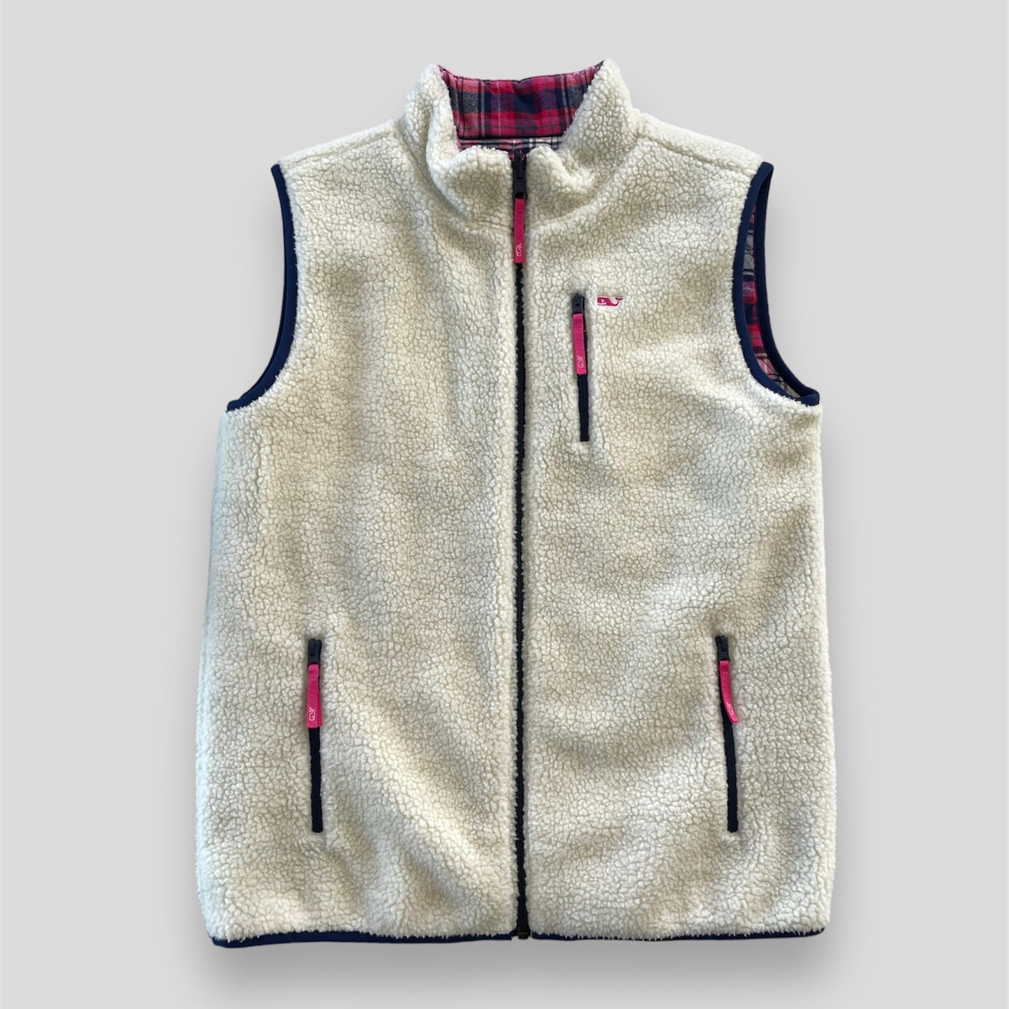 Vineyard Vines Girls Reversible Sherpa Vest - X-Small/Small