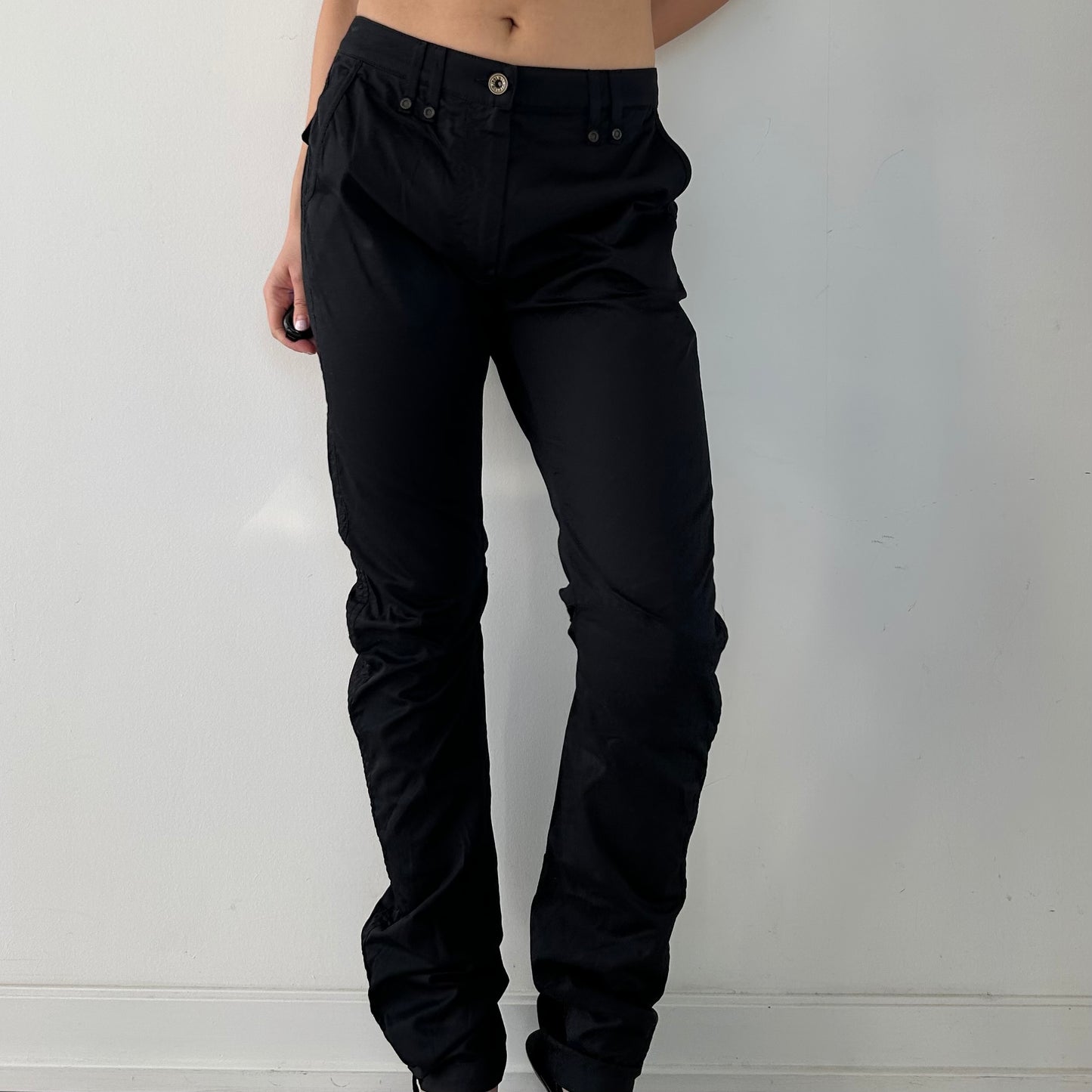 Plein Sud Jeanius Black Cargo Utility Pants - Medium