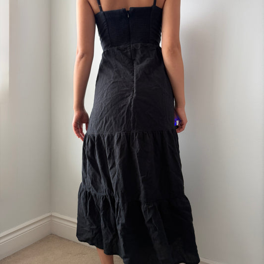 Kookaï Australia Black Cutout Midi Dress - Small