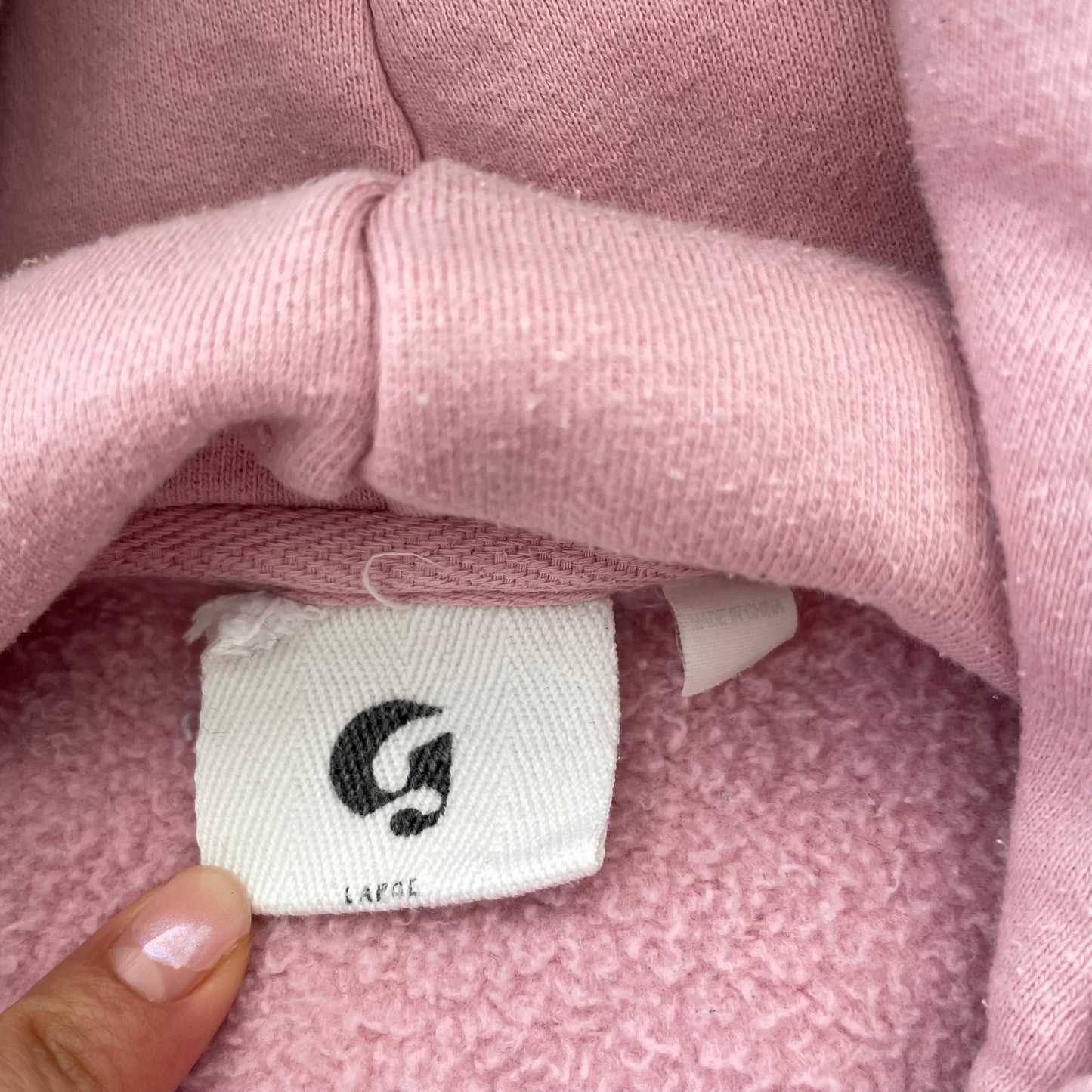 Glossier Pink Hoodie - Large