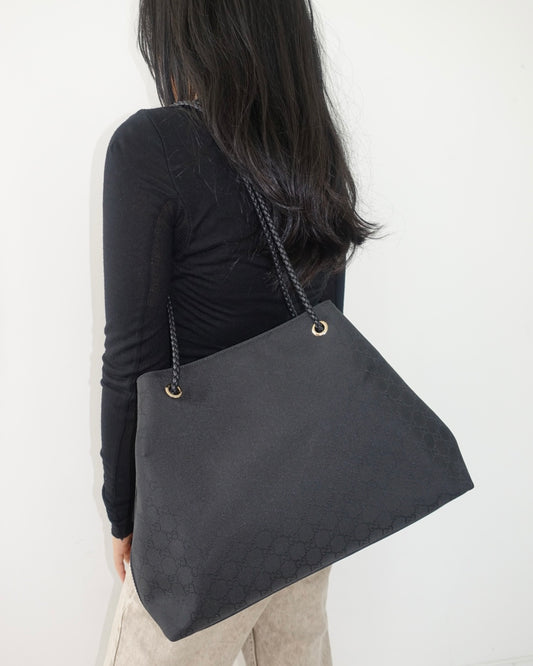 Gucci GG Nylon Gifford Tote in Black